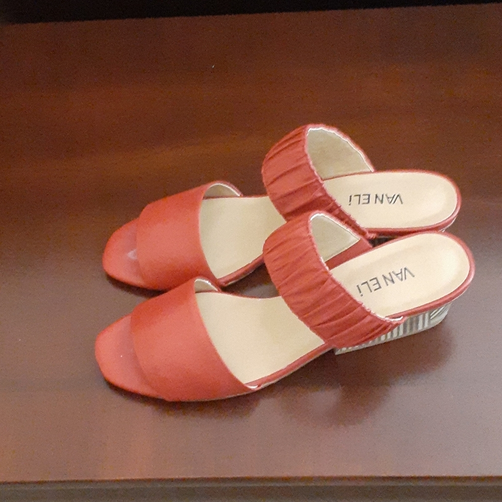 Red sandals